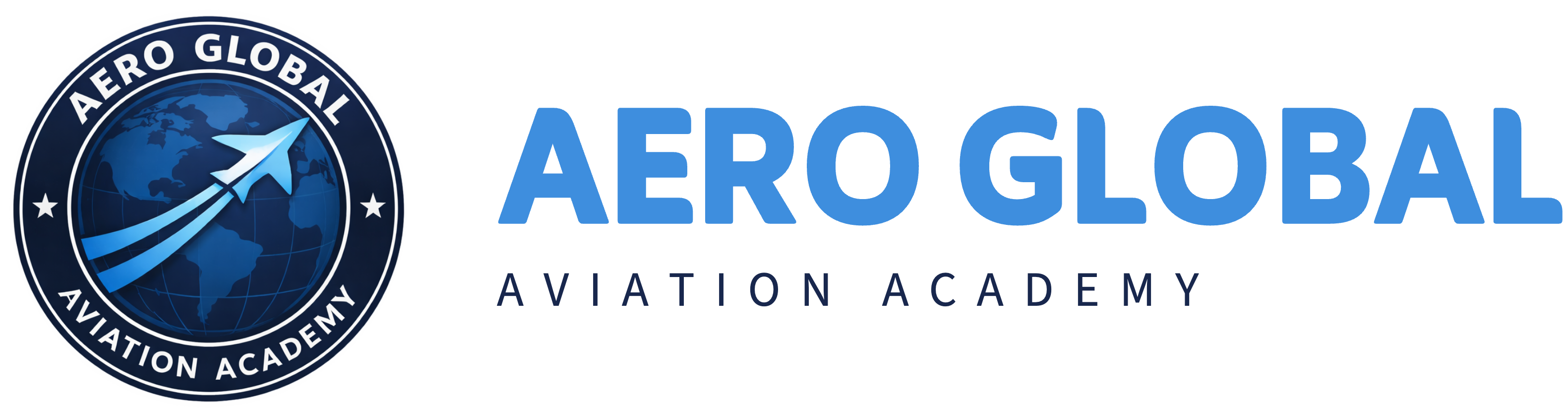 Aeroglobal's dark version of the company logo.